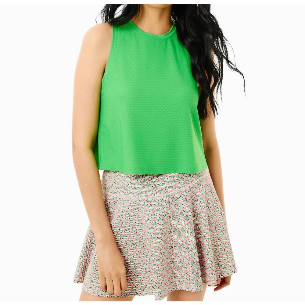 NEW ADDISON BAY active mesh everyother day tank top in key lime